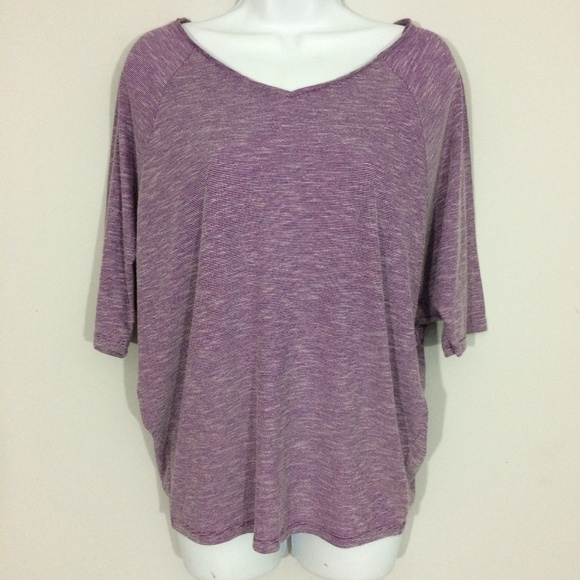 Outback Red Tops - Outback Red Womens Small Purple White Striped Top